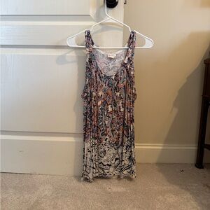 Colorful Sleeveless Patterned Dress